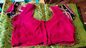 Beautiful Rani pink saree