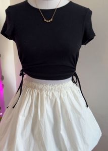 Ribbed Tie Tee