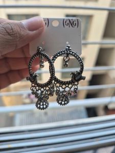 Peacock Jhumka Earrings