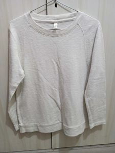 Red Puffer Jacket white tshirt(free)