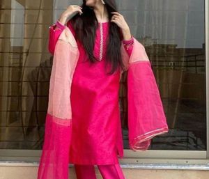 Elegant Pink Kurta Set with Dupatta