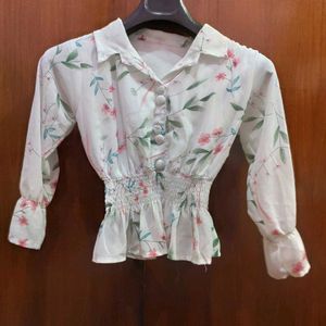 Floral Print Casual Top