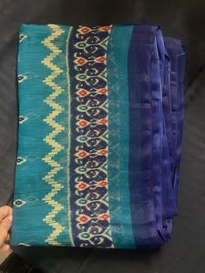 (NEW) Ikat Print  Saree