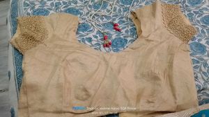 Beautiful Hajar Booti Saree With Stich Blouse