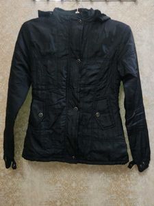 Black jacket With Woolen Layer Inside