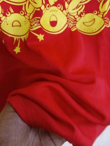 Zara Red Crab Graphic Tee