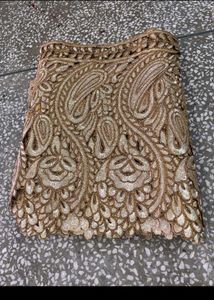 Gold Embroidered Fabric Lace