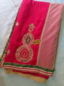 Embroidery Design Saree🔥