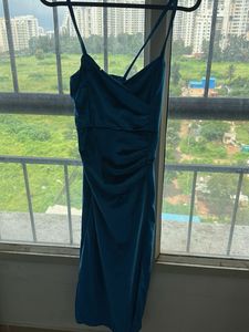 Blue Velvet Dress