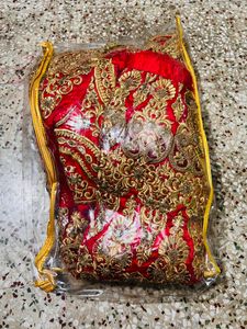 Red Bridal Lehenga With Dupatta & Blouse