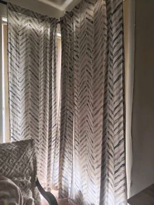 pure cotton curtains - set of 6 - 9 feet