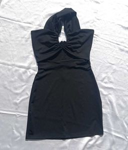 Brand New (Newme) Black Cutout Ruched Dress