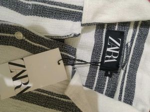 Zara Striped Oversized Shirt