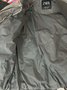 Zara Grey Bomber Jacket