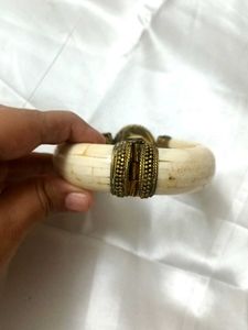 LAPIZ LAZULI Gemstone Bone Mosiac Blue Bangle
