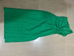 Green One-Shoulder Maxi Dress
