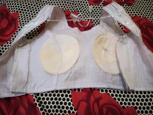 White Gliter Blouse For Wedding