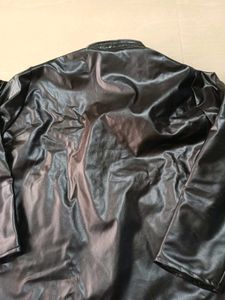 Faux Leather Jacket, L Size