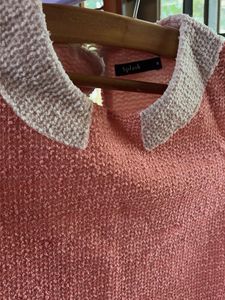 Chic Peach Peplum Top