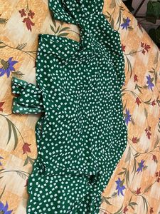 Green Polka Dot Top