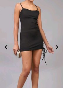 Sleek Black Mini Bodycon Dress