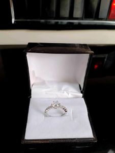 Diamond Ring Pure Silver 925