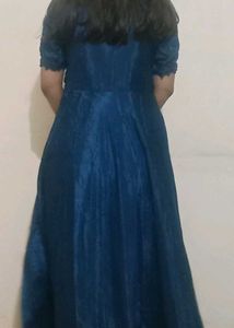 Elegant Blue Ethnic Gown