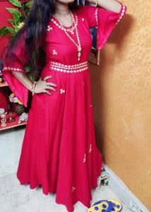 Red Gown For Party Wear