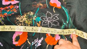 Floral Top Black Dress