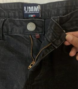 Denim Mini Jeans Black Colour.