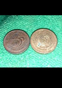 3 Rs5 Commemmorative Coins