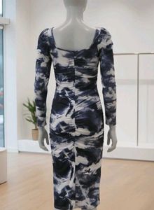 Stylish Tie-Dye Bodycon Dress