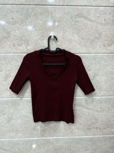 Red Wine crop top