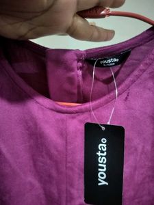 Dark Pink Sleeveless Mini Dress