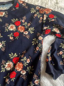 shein printed pullover