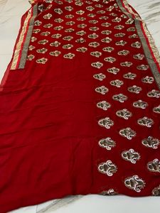 Full Embroidery Saree