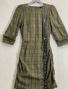 Zara Plaid Mini Dress