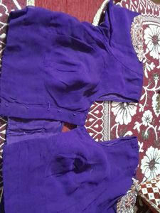 Navy Blue Designer Saree With Blouse