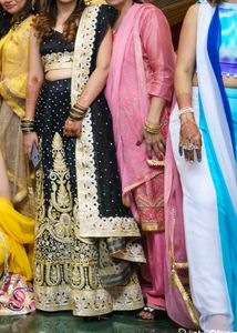 Elegant Black Gold Lehenga