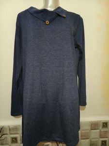 🎄Buy 1, Get 1 Free🎁Blue Long Sleeve Dress