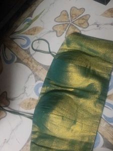 Suta Cotton Green Blouse New With Tag
