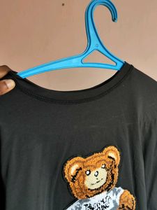 Cute Teddy Bear Graphic Top