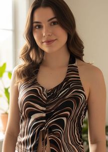 Swirl Halter Top