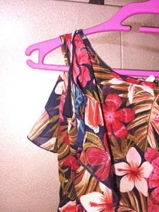 Floral Print Dress max midi