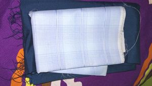fabric of shirt and pants 🩵💙