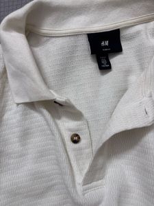 White H&amp;M Polo Shirt