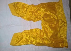 yellow suit silk