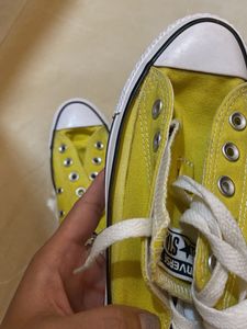Yellow &amp; Black Converse All-Stars