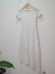 Elegant White Midi Dress