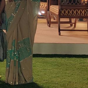 Party wear Designer saree with blouse and peticoa